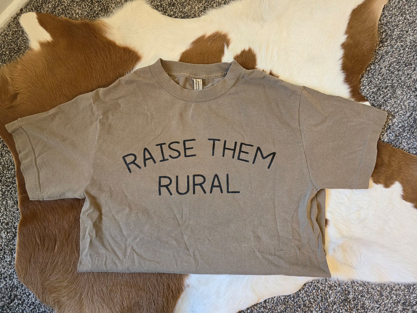 Raise Them Rural Graphic Tee - Mocha