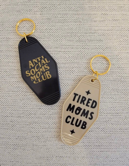 Retro Mom Keychain