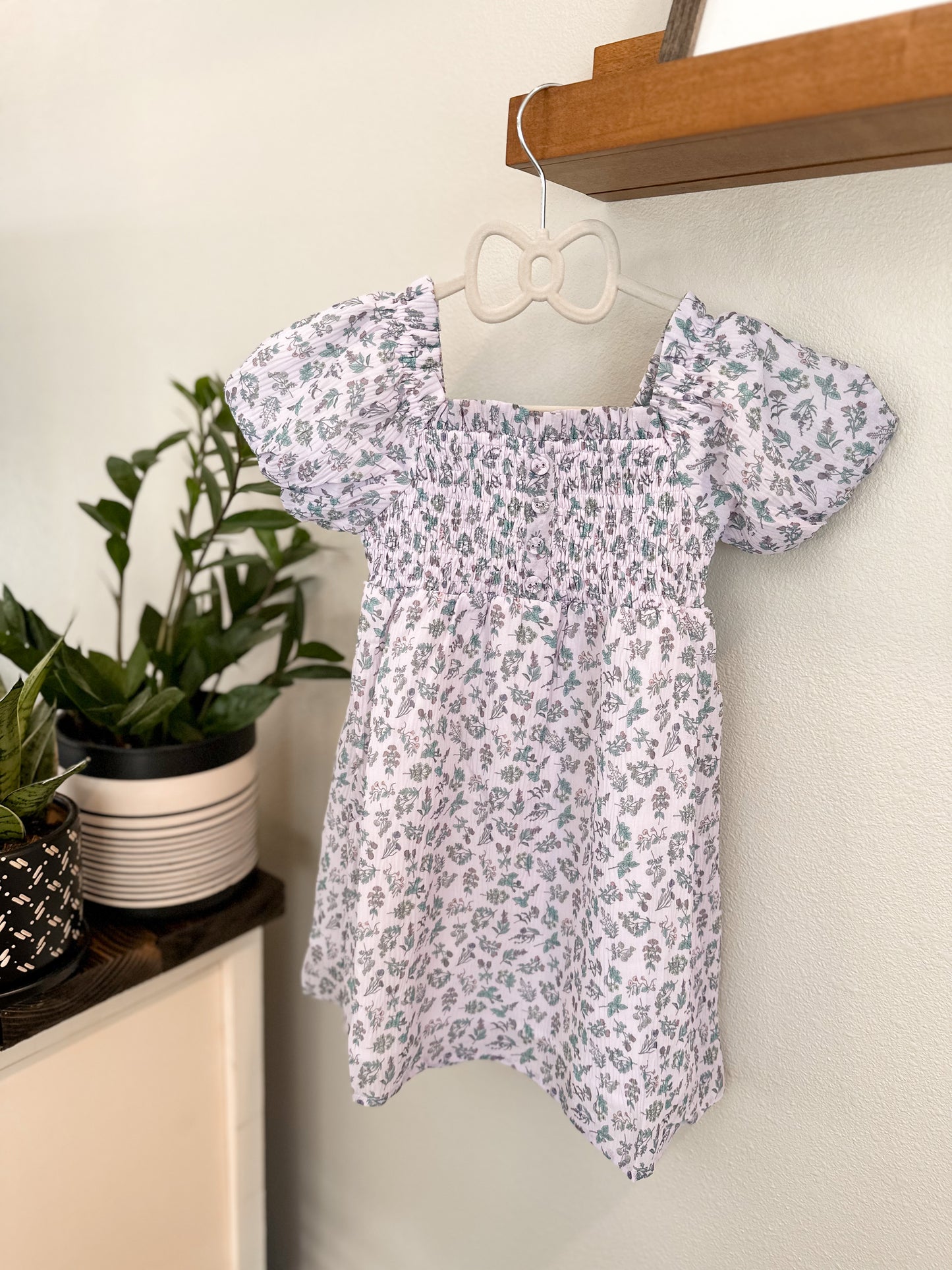 Paisley Smocked Dress | Lavender