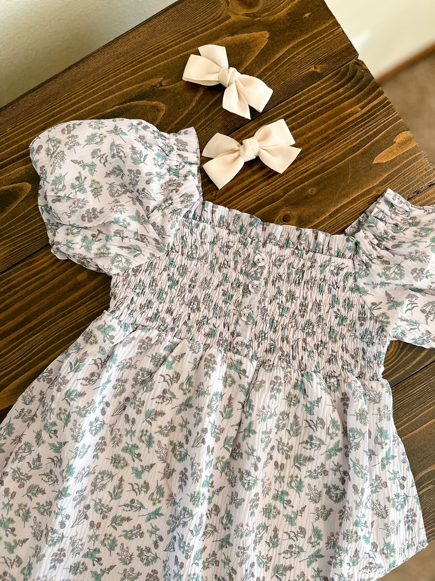 Paisley Smocked Dress | Lavender